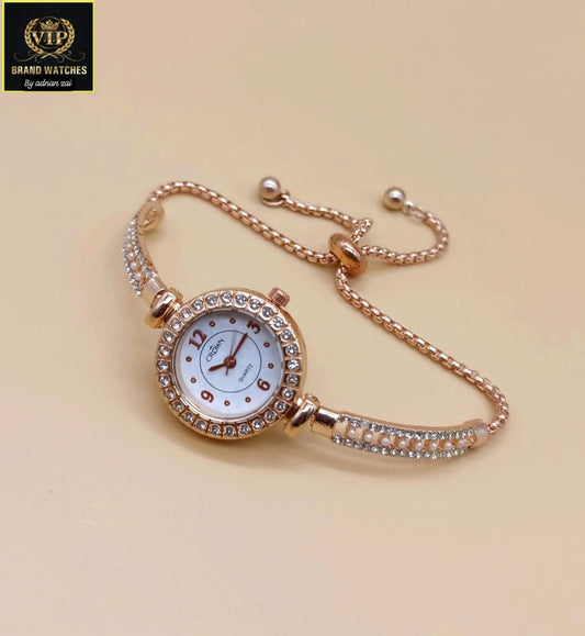 GIRL'S DIAMOND BRASLAT WATCH