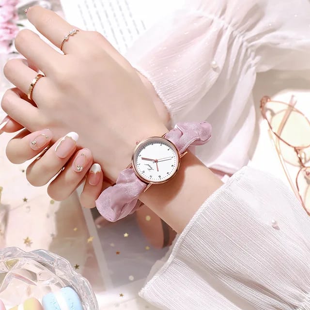 Ribbon Streamer Watch For Girls