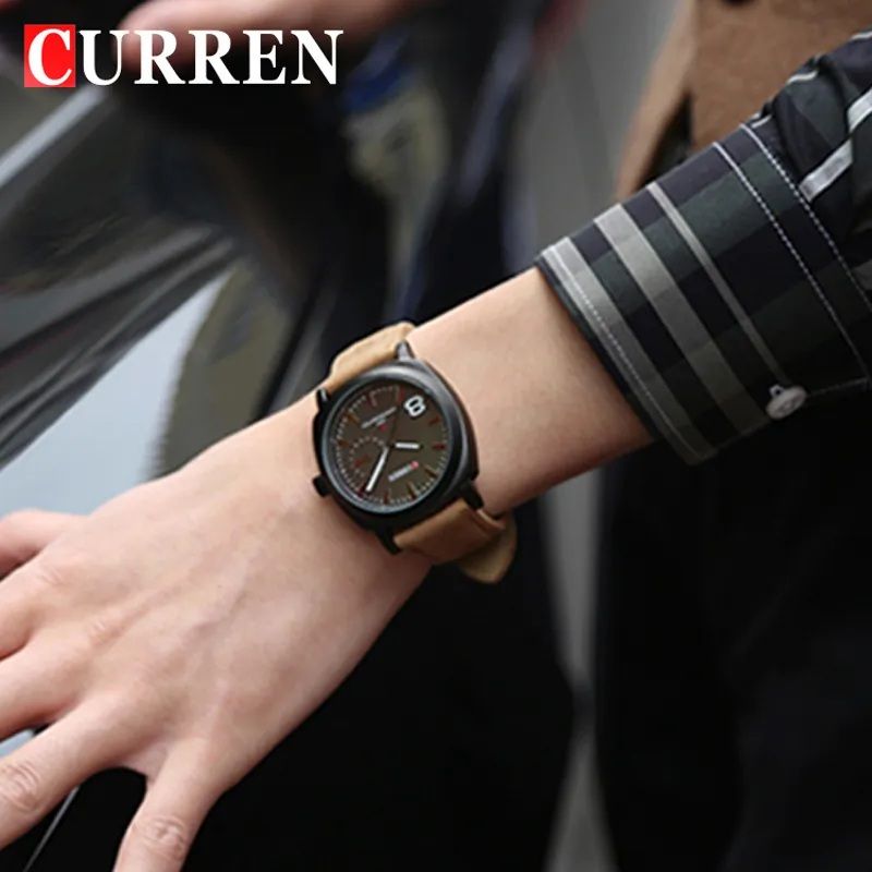 Leather stripe Curren  Watch For Men