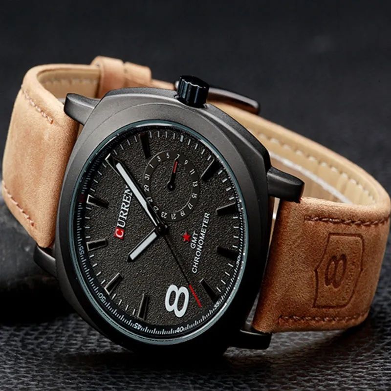 Leather stripe Curren  Watch For Men